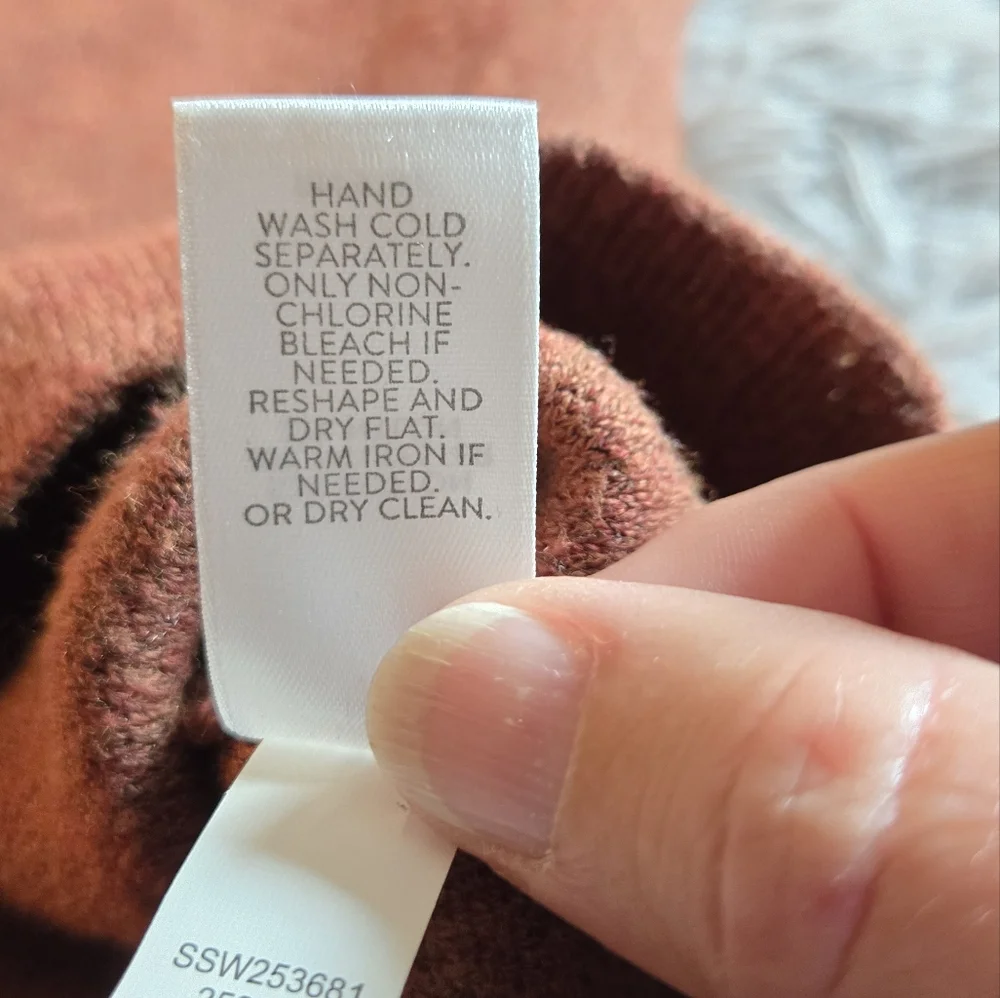 J.Jill Rust Color V Neck Sweater Size Med - Picture 4 of 16